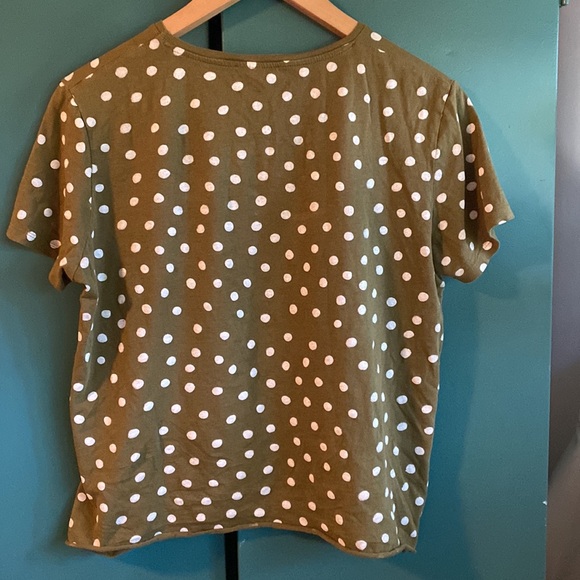 Olive green zara tee - Picture 3 of 3